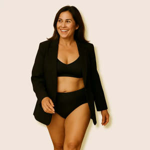 Postpartum Care: Seamless High Cut Leakproof Underwear | Bladder Leak & Period | 40ml Absorbency