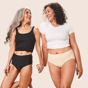 Postpartum Care: Seamless Midi Leakproof Underwear for Bladder Leaks and Period | Invisible, No Bulk