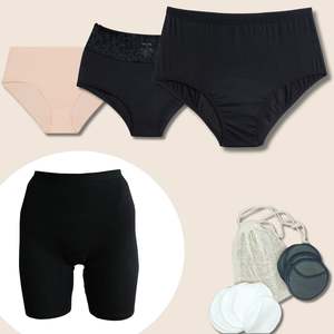 Bladder Control: Leakproof Underwear Gift Pack for Mum – Bamboo Lace, Midi & Shorts | Mint