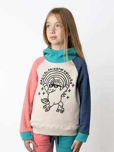 Minti Magical Rainbow Unicorn Furry Hood