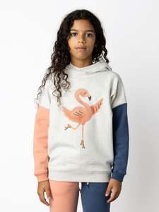 Minti Cruising Flamingo Furry Hood