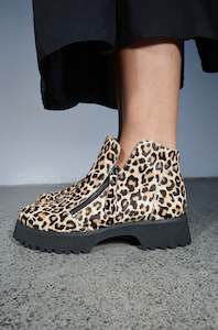 Loafers 1: Sheenah Boot - Leo Print LAST PAIRS