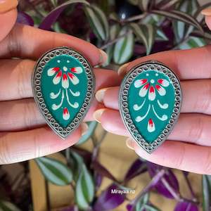 Hand Painted Earrings: Naira