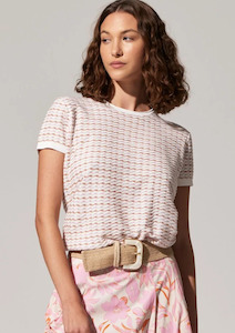 Tops: COMING SOON Ziggy Knit Tee - Pink Multi