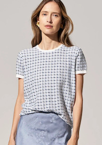 COMING SOON Ziggy Knit Tee - Blue Multi