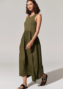 Dresses: COMING SOON Toya Tank Dress - Khaki