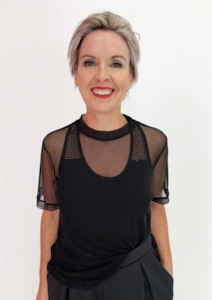 Tops: CLEARANCE Fine Net Tee - Black