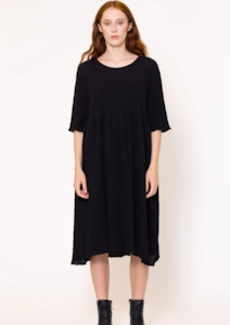 Jason Lingard: CLEARANCE Aman Dress - Black Crinkle