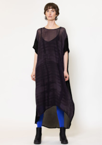 Jason Lingard: CLEARANCE Dogma Dress - Replicant Print in Plum