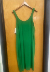 Cashews: CLEARANCE Abbey Viscose Singlet Dress - Emerald