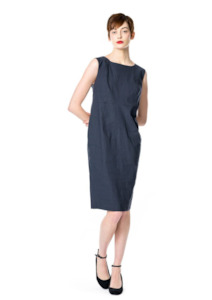 CLEARANCE Somersault Tailored Shift Dress - Navy