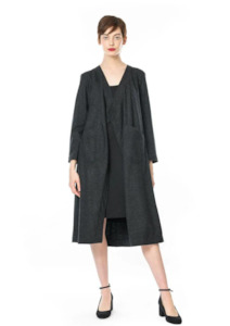 Megan Salmon: CLEARANCE Aspen Jacobean Coat - Charcoal
