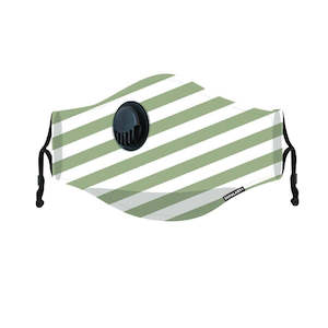 CLEARANCE Hero Reusable Face Mask - Forest Green Stripe