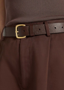 Mens Wear: Ease Up Belt - Choc / Gold