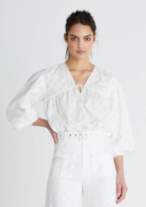 We Are Kindred: CLEARANCE Isla Blouse - Ivory