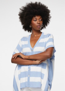 CLEARANCE Poncho Cardi - Periwinkle