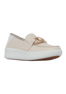 Alfie Evie: Mooch Loafer - Cream Leather