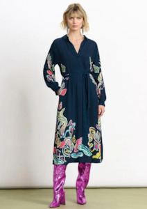 Pom Amsterdam: Full Glow Maxi Dress - Blue