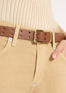Barely Moving Belt - Tan / Gold