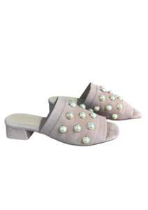 CLEARANCE Suede 90882 Heels - Pink