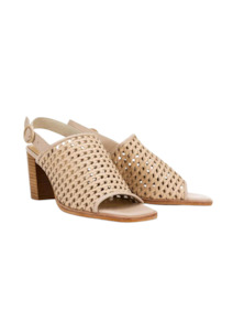 Heels: CLEARANCE Woven Heel - Natural Weave