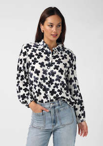 Charlotte Shirt - Navy Flowers COMING SOON