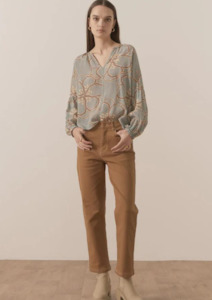 Adler Silk Top - Adler Print