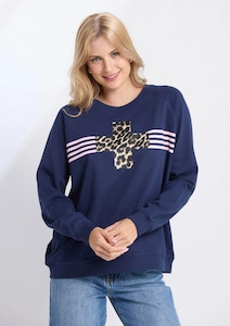 Stella Gemma Tees Sweaters: Classic Sweater - Navy Star Crossed