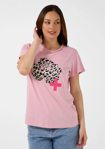 Classic T Shirt - Blush Leopard Flower