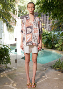 Taylor Botanical Blouse - Cocoa COMING SOON