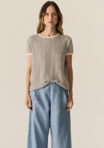 Jules Tee - Blue / Ivory COMING SOON