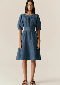 Carsen Dress - Light Wash