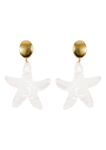 Haiti Drop Earrings - White