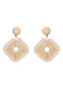 Jewellery: Sylvie Diamond Earrings - Canvas