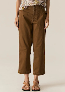 Pol Clothing: Fern Tapered Pant - Espresso