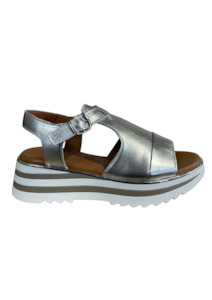 Alfie Evie: Hallie Flatform - Silver