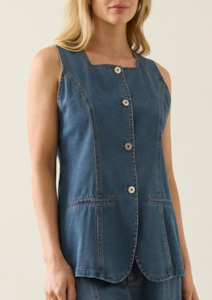 Sofie Denim Vest - Drift
