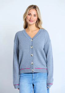 Autumn Winter 2025: Academy Cardigan - Grey Marle
