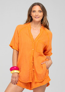 Boom Shankar: Oceano Shirt - Tangerine
