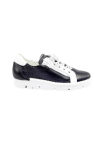Zip Up Sneakers - Negro / Ice / Blanco