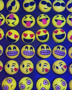 Products: 36 Flashing Emoji Rings