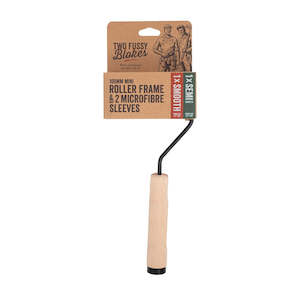 Paint Brushes Sponges Tools: Mini Paint Roller Frame with 2 Microfibre Rollers