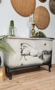 Availible Furniture Items: Grey blend horse drawers
