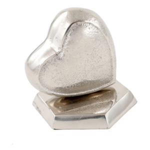 Home Decor Ornaments 1: Heart on Stand - Aluminium/ Nickel