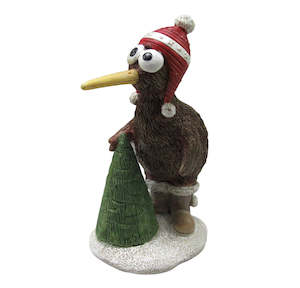 Home Decor Animal Decor Statues: Kiwi Bird With Small Christmas Tree