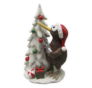Kiwi Bird With Christmas Tree And Gift