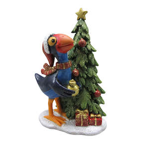 Gifts Under 30: Pukeko Bird With Christmas Tree & Gifts