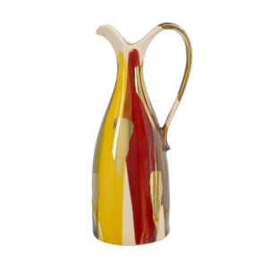 Christmas Sale: Ceramic Vase large - multi coloured