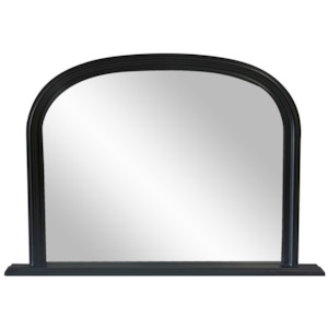 Wall Decor Mirrors: Bordeaux Mantle Mirror - Black