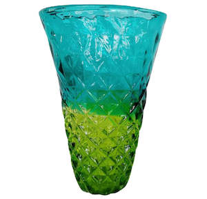 Blue-Green Glass Vase - 2 sizes